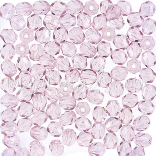 Achat Perles facettes de boheme light amethyst 4mm (100)