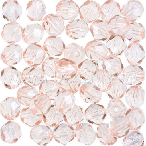 Achat Perles facettes de boheme rosaline 6mm (50)