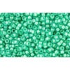 Achat cc954 - perles de rocaille Toho 15/0 aqua/light jonquil lined (5g)
