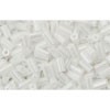 Achat Cc121 - perles Toho bugle 3mm opaque lustered white (10g)