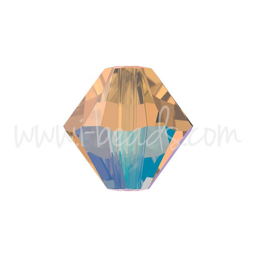 Achat Perles cristal 5328 xilion bicone light colorado topaz shimmer 4mm (40)