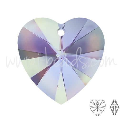 Achat pendentif coeur crystal vitrail light 18mm (1)
