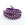 Vente au détail suédine cloutée violet 6mm - cordon suédine au mètre