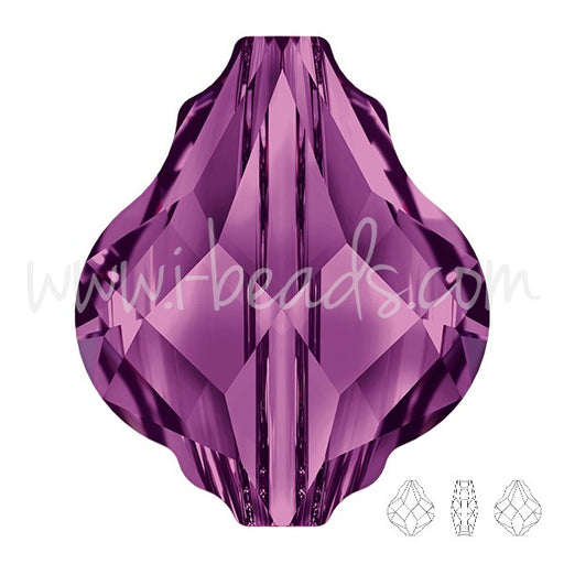 Achat Perle cristal 5058 Baroque amethyst 14mm (1)
