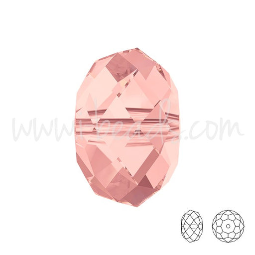 Achat Perles briolette cristal 5040 blush rose 6mm (10)