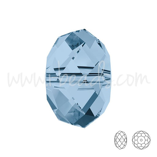 Achat Perles briolette cristal 5040 denim blue 6mm (10)