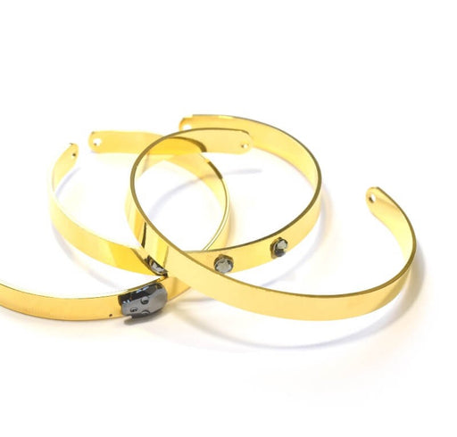 Achat Bracelet jonc ajustable couleur doré 60 mm diametre (1)