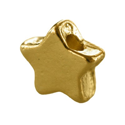 Achat Perle étoile métal doré 6mm (5)