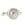 Vente au détail Fermoir perle métal finition argenté 14mm (1)