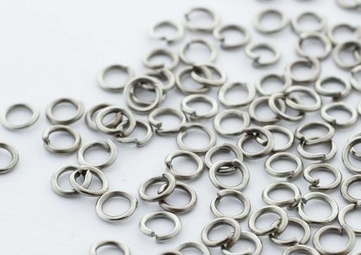 Achat anneaux ouverts platine x100 3mm x 0.6 mm