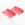 Grossiste en barrettes peignes rouge en plastique à personnaliser x2 - 46x70mm