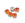 Grossiste en 5 perles strass rond orange sertis 8x8x6 mm, Trou: 1 à 1.5 mm à coudre ou coller - Strass en acrylique