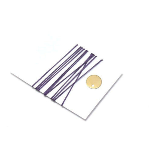 Achat 2 mètres de Cordon très fin violet quetche foncé- en polyester 0,5 mm pour bijoux cordon ou macramé