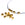 Grossiste en X10 perles octogonales métallisées laiton- OR 3x3mm - pour bracelet collier sautoir BO