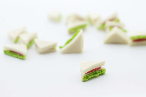 Achat 2 clubs sandwich miniature fimo - décoration gourmande pate fimo