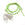 Vente au détail Sautoir plume pompon en kit suédine verte. 70 cm à monter en un tour de main