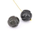 Creez Perle ronde sculptée noeud en Obsidienne 19mm, trou 1,2mm (1)