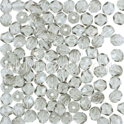 Achat Perles facettes de boheme black diamond 4mm (100)