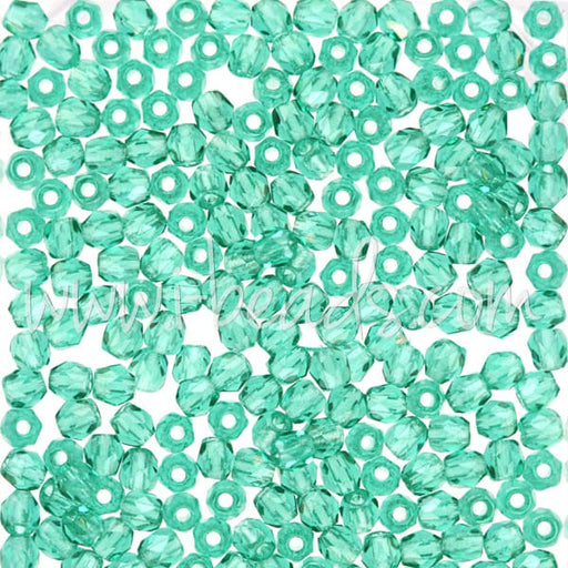 Achat Perles facettes de boheme emerald 3mm (50)