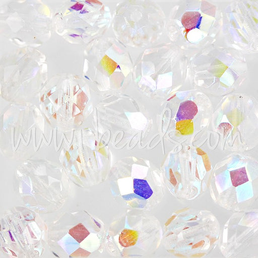 Achat Perles facettes de boheme crystal ab 8mm (25)