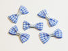 Creez avec Lot de 5 petits noeuds papillons en tissu Vichy Bleu 30mm