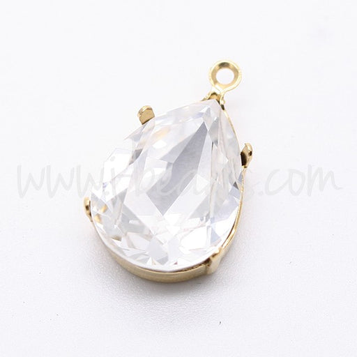 Serti pendentif pour Cristal 4320 18x13mm doré (1) - LaMercerieDesCopines