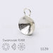 Serti pendentif pour Cristal 1088 SS39 argenté (1) - LaMercerieDesCopines