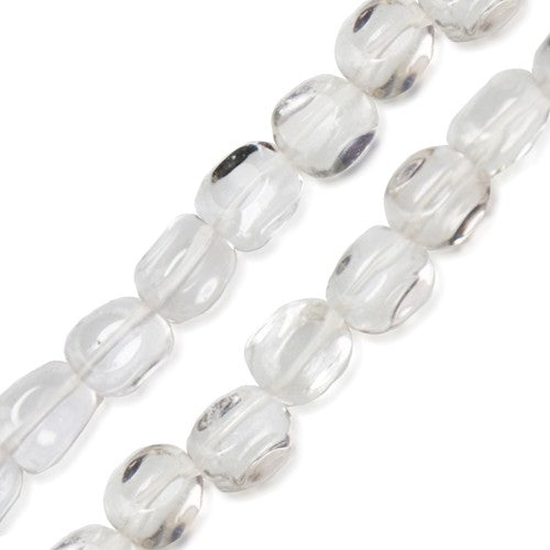 Vente en gros Perles pépites cristal de quartz 8x10mm sur fil (1)