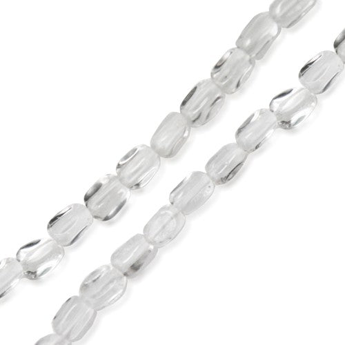 Acheter en gros Perles pépites cristal de quartz 4x6mm sur fil (1)