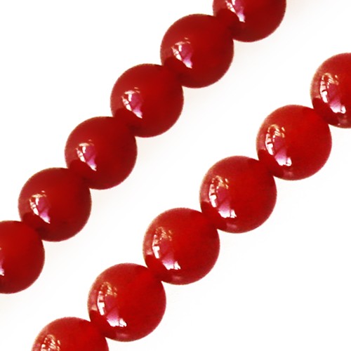 Vente Perles rondes agate rouge 10mm sur fil (1)