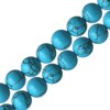 Achat au détail Perles rondes turquoise reconstituee 8mm sur fil (1)