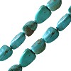 Vente en gros Perles nuggets turquoise stabilise 12x16mm (1)