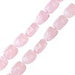 Acheter au détail Perle nugget en quartz rose 8x10mm sur fil (1)