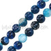 Creez Perles rondes agate bleu 6mm sur fil (1)