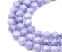 Achat Quartz naturel teint imitation aigue-marine perles rondes, 10 mm (1 fil)