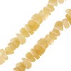 Creez Perle chips en jade jaune 6mm sur fil (1)