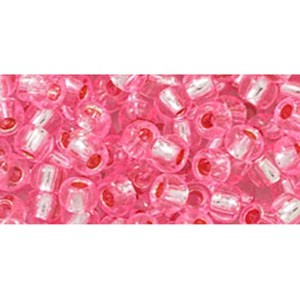 Achat cc38 - perles de rocaille Toho 6/0 silver-lined pink (10g)
