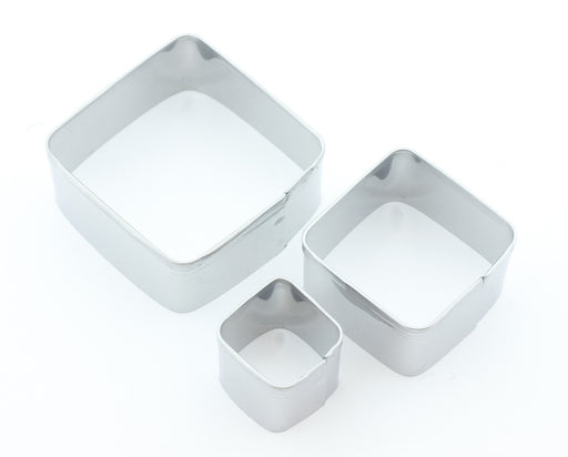 Achat emporte-pièces carrés x3- outils découpe pâte polymère FIMO