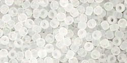 Achat au détail cc1f perles de rocaille Toho 11/0 transparent frosted crystal (10g)