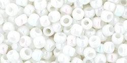 Creez avec cc401 perles de rocaille Toho 8/0 opaque rainbow white (10g)