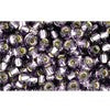 Vente en gros cc39 perles de rocaille Toho 8/0 silver lined tanzanite (10g)