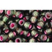 Achat cc2204 perles de rocaille Toho 6/0 silver lined frosted olivine/pink (10g)