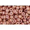 Acheter cc1201 perles de rocaille Toho 8/0 marbled opaque beige/pink (10g)