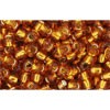 Vente en gros cc22c perles de rocaille Toho 8/0 silver lined topaz (10g)