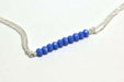 Vente au détail 10 perles bleu à facettes en verre imitation jade 3,5x2,5mm