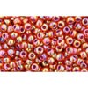 Vente au détail cc1825 perles de rocaille Toho 11/0 rainbow hyacinth/ opaque purple (10g)