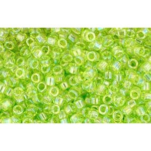 Achat cc164 - perles Toho treasure 11/0 transparent rainbow lime green (5g)