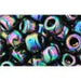 Vente au détail cc86 perles de rocaille Toho 3/0 métallic rainbow iris (10g)