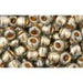 Vente cc993 perles de rocaille Toho 6/0 gold lined black diamond (10g)