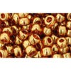 Vente en gros cc421 perles de rocaille Toho 6/0 gold lustered transparent pink (10g)